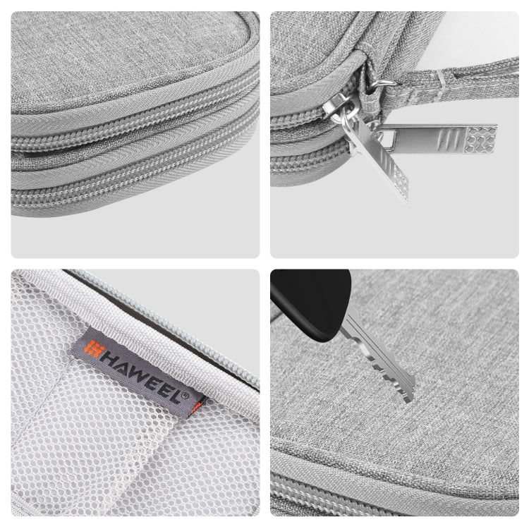 HAWEEL Electronic Organizer Double Layers Storage Bag for Cables, Charger, Power Bank, Phones, Earphones