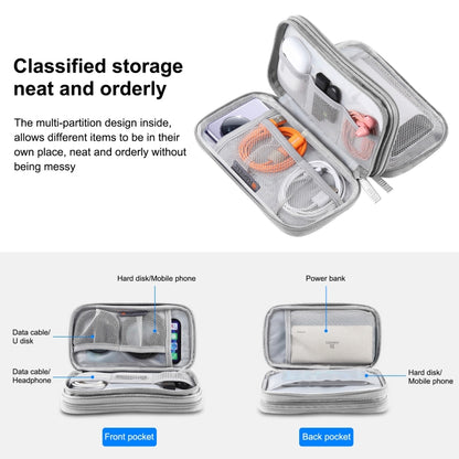 HAWEEL Electronic Organizer Double Layers Storage Bag for Cables, Charger, Power Bank, Phones, Earphones
