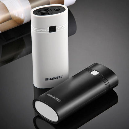 HAWEEL DIY 2x 18650 Battery (Not Included) 5600mAh Power Bank Shell Box with USB Output & Indicator