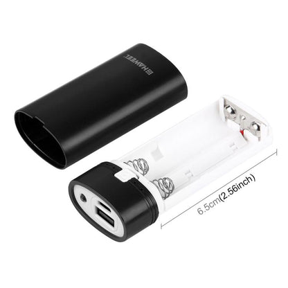 HAWEEL DIY 2x 18650 Battery (Not Included) 5600mAh Power Bank Shell Box with USB Output & Indicator