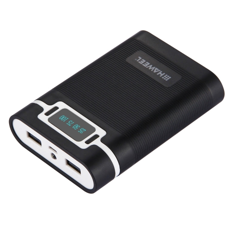 HAWEEL DIY 4 x 18650 Battery (Not Included) 10000mAh Power Bank Shell Box with 2 x USB Output & Display for iPhone, Galaxy, Sony, HTC, Google, Huawei, Xiaomi, Lenovo and other Smartphones, DIY 4 x 18650 10000mAh  Battery (US)���������������������������...
