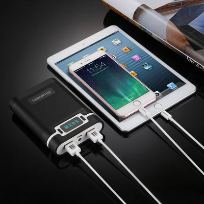 HAWEEL DIY 4 x 18650 Batterie (Non Incluse) 10000mAh Power Bank Shell Box avec 2 x Sortie USB et Affichage pour iPhone, Galaxy, Sony, HTC, Google, Huawei, Xiaomi, Lenovo et autres Smartphones, DIY 4 x 18650 10000mAh Batterie (US) ...