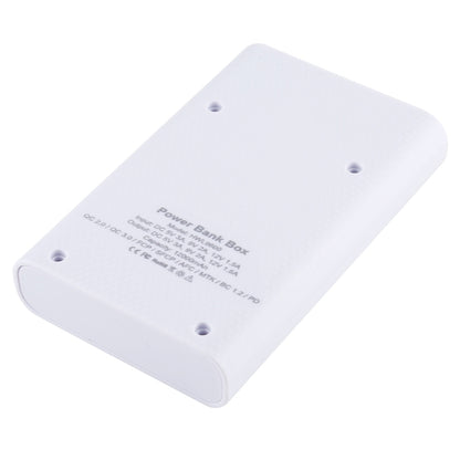 HAWEEL DIY 4x 18650 Battery (Not Included) 12000mAh Dual-way QC Charger Power Bank Shell Box with 2x USB Output & Display,  Support QC 2.0 / QC 3.0 / FCP / SFCP /  AFC / MTK / BC 1.2 / PD