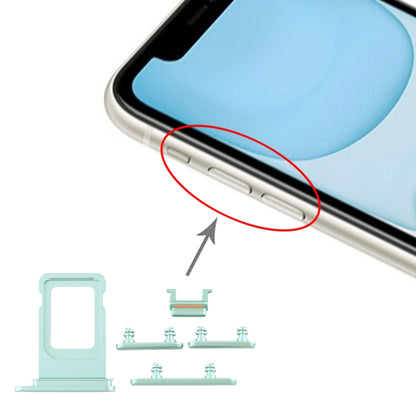 SIM Card Tray + Side Key for iPhone 11, For iPhone 11(Single card), For iPhone 11 (Purple)(Single card), For iPhone 11, For iPhone 11(Yellow)(Single card)