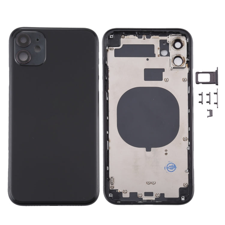 Back Housing Cover with SIM Card Tray & Side keys & Camera Lens for iPhone 11, Back Housing Cover for11, For iPhone11 (with Camera Lens), For iPhone 11 (Camera Lens), For iPhone 11 (with Camera Lens)