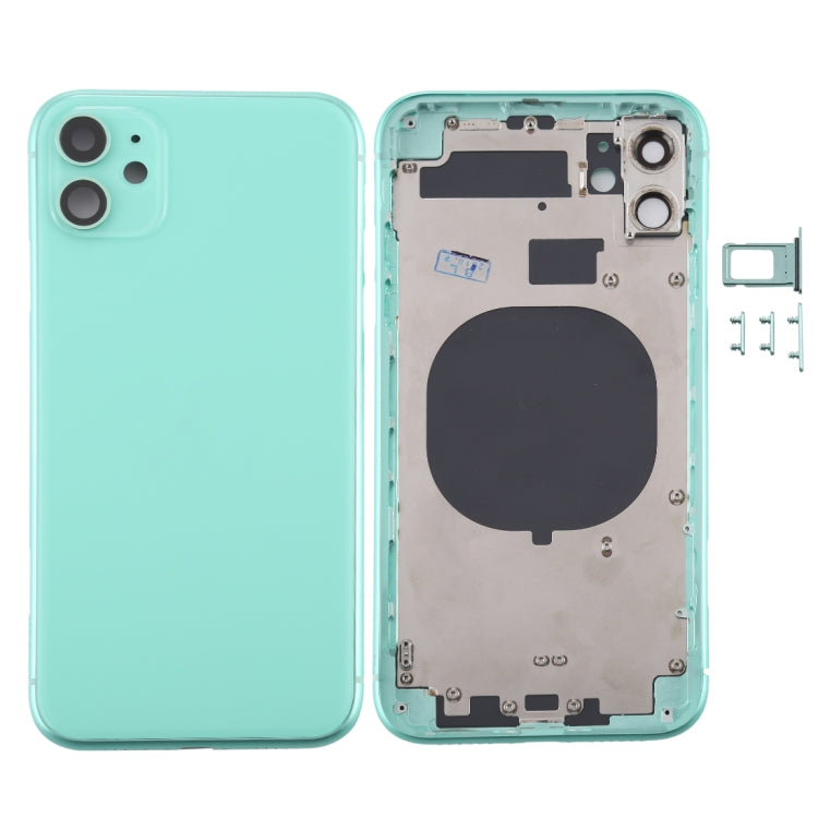 Back Housing Cover with SIM Card Tray & Side keys & Camera Lens for iPhone 11, Back Housing Cover for11, For iPhone11 (with Camera Lens), For iPhone 11 (Camera Lens), For iPhone 11 (with Camera Lens)