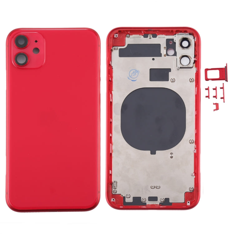 Back Housing Cover with SIM Card Tray & Side keys & Camera Lens for iPhone 11, Back Housing Cover for11, For iPhone11 (with Camera Lens), For iPhone 11 (Camera Lens), For iPhone 11 (with Camera Lens)
