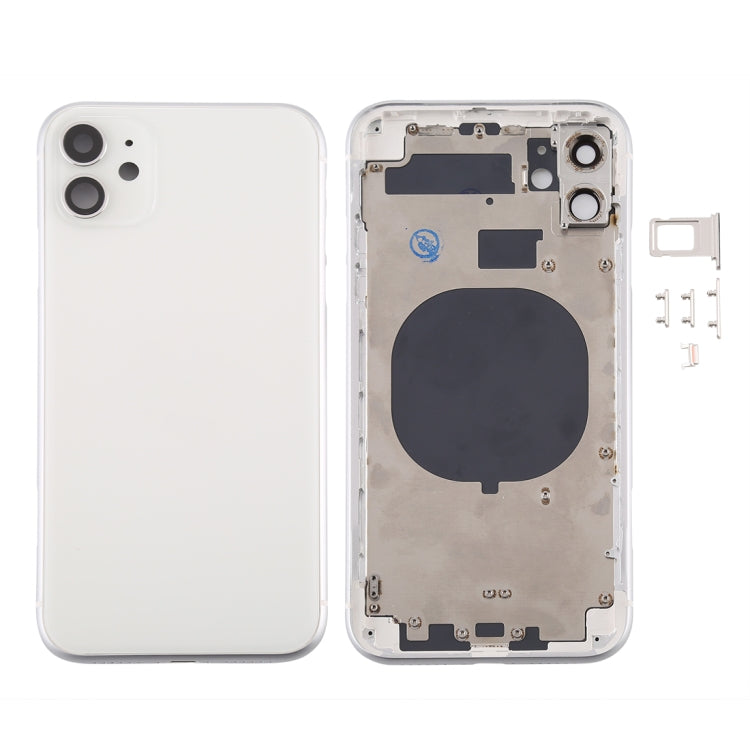 Back Housing Cover with SIM Card Tray & Side keys & Camera Lens for iPhone 11, Back Housing Cover for11, For iPhone11 (with Camera Lens), For iPhone 11 (Camera Lens), For iPhone 11 (with Camera Lens)