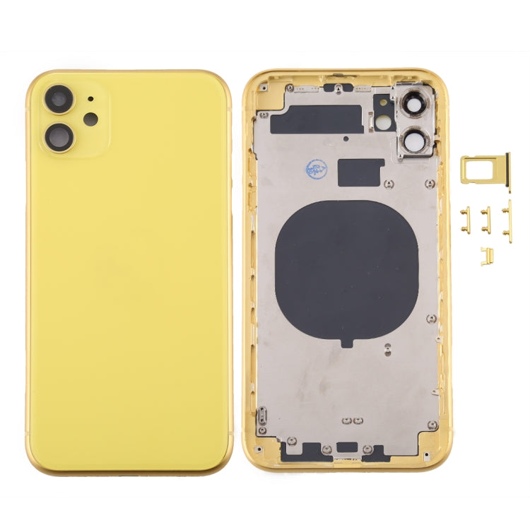 Back Housing Cover with SIM Card Tray & Side keys & Camera Lens for iPhone 11, Back Housing Cover for11, For iPhone11 (with Camera Lens), For iPhone 11 (Camera Lens), For iPhone 11 (with Camera Lens)