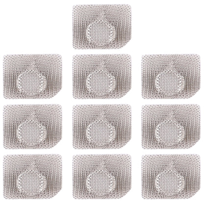 Lot de 10 protections anti-poussière pour microphone et lampe de poche, pour iPhone 11 Pro Max / 11 Pro / 11