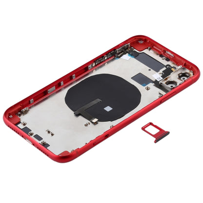 Cache arrière de la batterie (avec touches latérales, tiroir à cartes, câble flexible d'alimentation et de volume, module de charge sans fil) pour iPhone 11, pour iPhone 11