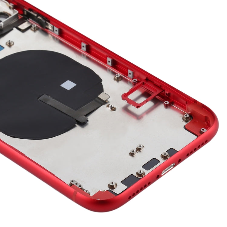 Cache arrière de la batterie (avec touches latérales, tiroir à cartes, câble flexible d'alimentation et de volume, module de charge sans fil) pour iPhone 11, pour iPhone 11