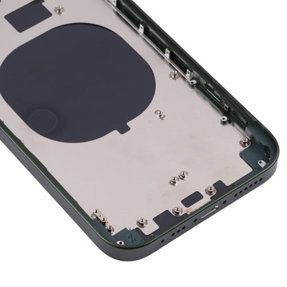 Frosted Frame Back Housing Cover with Appearance Imitation of iP13 Pro for iPhone 11, for iPhone 11(Frosted Frame,Green)