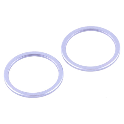 2 PCS Rear Camera Glass Lens Metal Protector Hoop Ring for iPhone 12