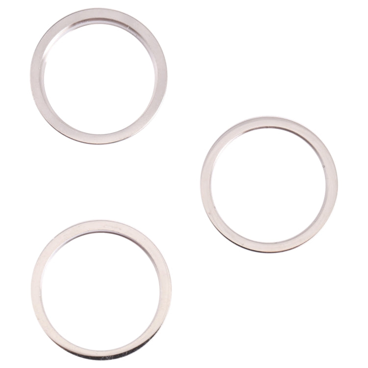 3 PCS Rear Camera Glass Lens Metal Outside Protector Hoop Ring for iPhone 13 Pro, For iPhone 13 Pro
