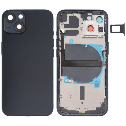For iPhone 13 Battery Back Cover with Side Keys & Card Tray & Power + Volume Flex Cable & Wireless Charging Module, For iPhone 13 (Assembly)