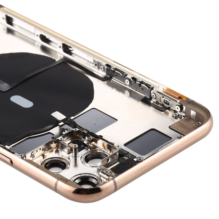 Battery Back Cover (with Side Keys & Card Tray & Power + Volume Flex Cable & Wireless Charging Module) for iPhone 11 Pro