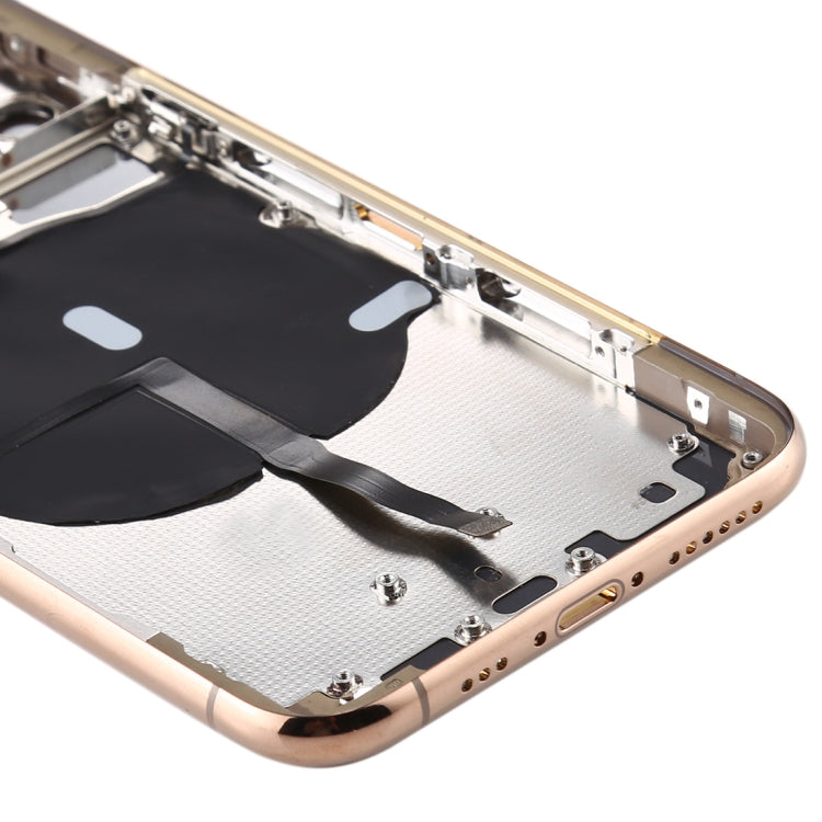 Battery Back Cover (with Side Keys & Card Tray & Power + Volume Flex Cable & Wireless Charging Module) for iPhone 11 Pro