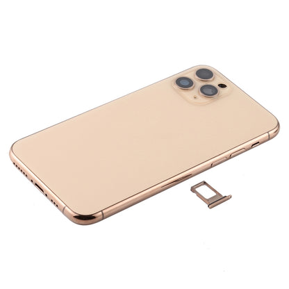 Battery Back Cover Assembly (with Side Keys & Power Button + Volume Button Flex Cable & Wireless Charging Module & Motor & Charging Port & Speaker Ringer Buzzer & Card Tray & Camera Lens Cover) for iPhone 11 Pro Max, For iPhone 11 Pro Max��������������...