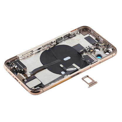 Battery Back Cover Assembly (with Side Keys & Power Button + Volume Button Flex Cable & Wireless Charging Module & Motor & Charging Port & Speaker Ringer Buzzer & Card Tray & Camera Lens Cover) for iPhone 11 Pro Max, For iPhone 11 Pro Max��������������...