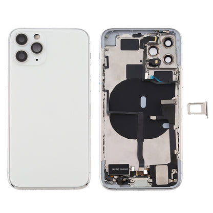 Battery Back Cover Assembly (with Side Keys & Power Button + Volume Button Flex Cable & Wireless Charging Module & Motor & Charging Port & Speaker Ringer Buzzer & Card Tray & Camera Lens Cover) for iPhone 11 Pro Max, For iPhone 11 Pro Max��������������...