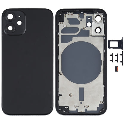 Back Housing Cover with SIM Card Tray & Side  Keys & Camera Lens for iPhone 12 mini(Green), For iPhone 12 mini, For iPhone 12 mini(Purple)
