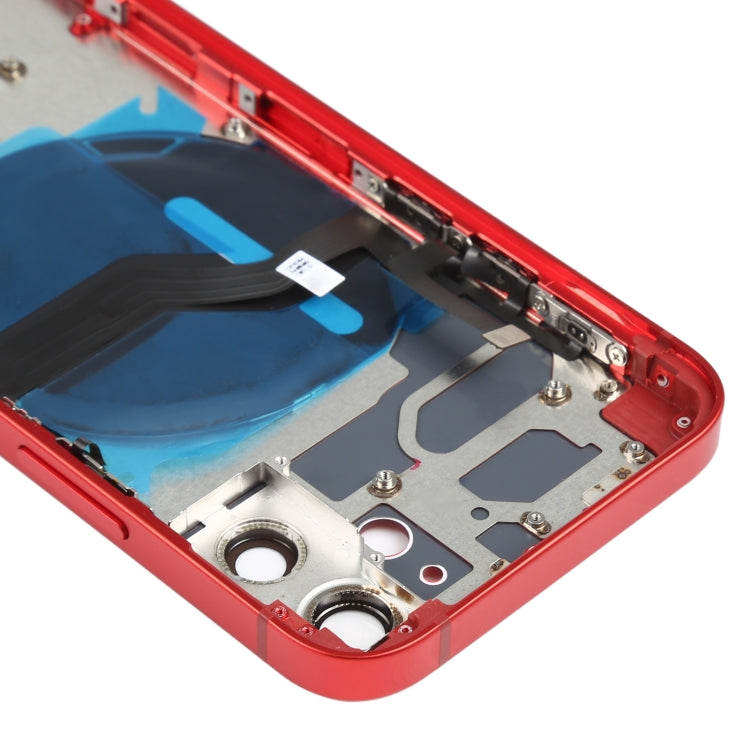 Cache arrière de la batterie (avec touches latérales, tiroir à cartes, câble flexible d'alimentation et de volume, module de charge sans fil) pour iPhone 12 Mini
