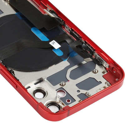 Battery Back Cover Assembly (with Side Keys & Speaker Ringer Buzzer & Motor & Camera Lens & Card Tray & Power Button + Volume Button + Charging Port & Wireless Charging Module) for iPhone 12 Mini, For iPhone 12 Mini (Assembly)