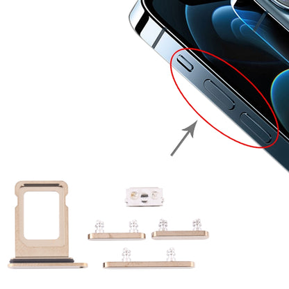 Tiroir pour carte SIM et touches latérales pour iPhone 12 Pro Max (carte unique)
