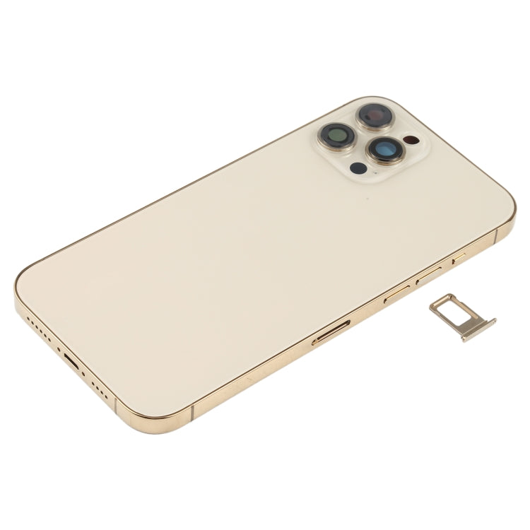 Cache arrière de la batterie (avec touches latérales, tiroir à cartes, câble flexible d'alimentation et de volume, module de charge sans fil) pour iPhone 12 Pro Max, pour iPhone 12 Pro Max