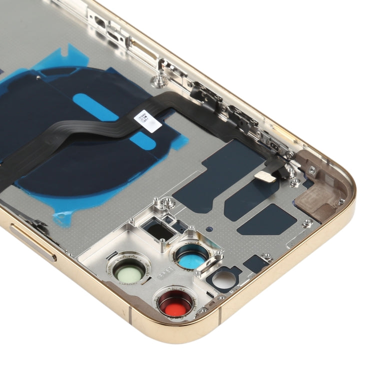 Cache arrière de la batterie (avec touches latérales, tiroir à cartes, câble flexible d'alimentation et de volume, module de charge sans fil) pour iPhone 12 Pro Max, pour iPhone 12 Pro Max