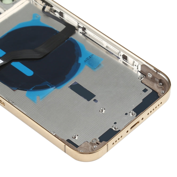 Cache arrière de la batterie (avec touches latérales, tiroir à cartes, câble flexible d'alimentation et de volume, module de charge sans fil) pour iPhone 12 Pro Max, pour iPhone 12 Pro Max