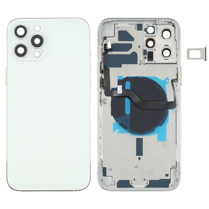 Cache arrière de la batterie (avec touches latérales, tiroir à cartes, câble flexible d'alimentation et de volume, module de charge sans fil) pour iPhone 12 Pro Max, pour iPhone 12 Pro Max