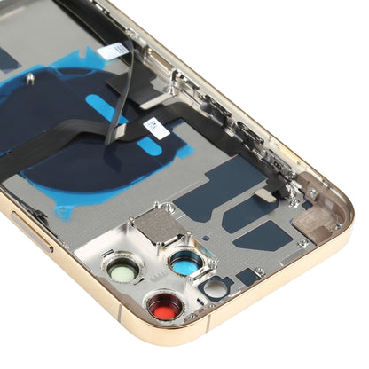 Cache arrière de batterie (avec touches latérales, haut-parleur, moteur, objectif de l'appareil photo, plateau pour carte, bouton d'alimentation, bouton de volume, port de charge et module de charge sans fil) pour iPhone 12 Pro Max (assemblage)