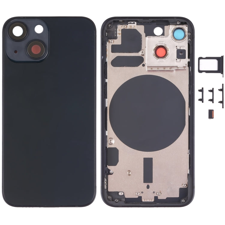 Back Housing Cover with SIM Card Tray & Side  Keys & Camera Lens for iPhone 13 Mini, For iPhone 13 Mini