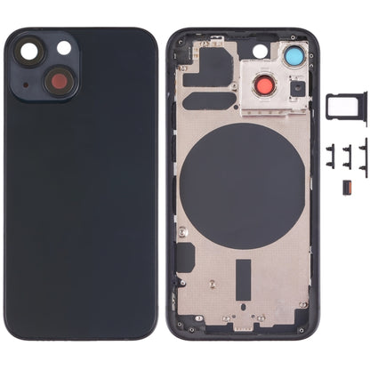 Back Housing Cover with SIM Card Tray & Side  Keys & Camera Lens for iPhone 13 Mini, For iPhone 13 Mini