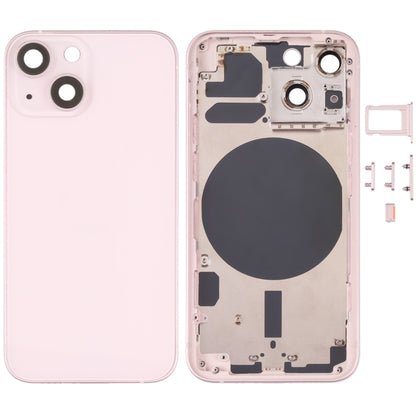 Back Housing Cover with SIM Card Tray & Side  Keys & Camera Lens for iPhone 13 Mini, For iPhone 13 Mini