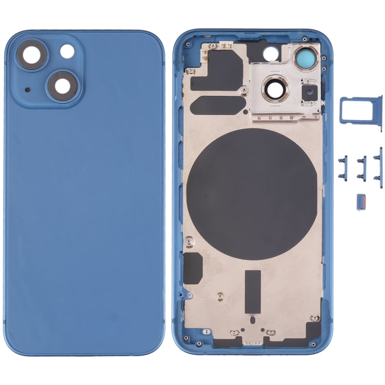 Back Housing Cover with SIM Card Tray & Side  Keys & Camera Lens for iPhone 13 Mini, For iPhone 13 Mini
