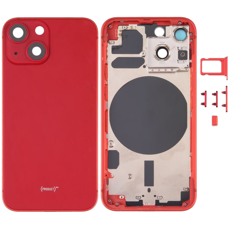 Back Housing Cover with SIM Card Tray & Side  Keys & Camera Lens for iPhone 13 Mini, For iPhone 13 Mini