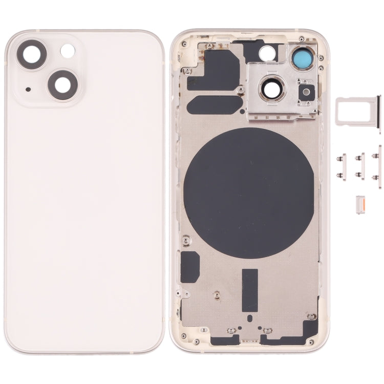 Back Housing Cover with SIM Card Tray & Side  Keys & Camera Lens for iPhone 13 Mini, For iPhone 13 Mini