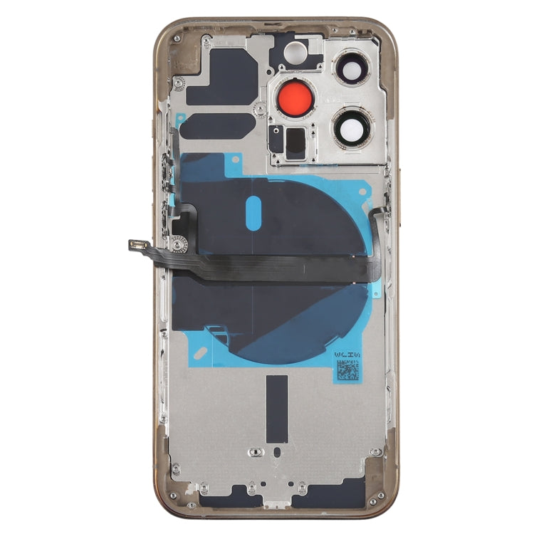 For iPhone 13 Pro Battery Back Cover with Side Keys & Card Tray & Power + Volume Flex Cable & Wireless Charging Module