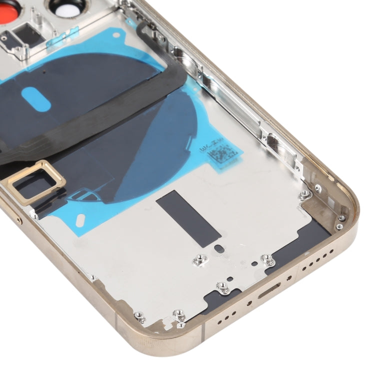 For iPhone 13 Pro Battery Back Cover with Side Keys & Card Tray & Power + Volume Flex Cable & Wireless Charging Module