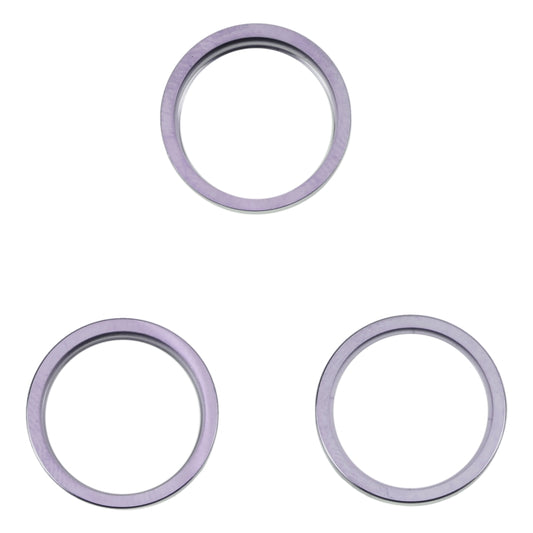 For iPhone 14 Pro 3PCS Rear Camera Glass Lens Metal Outside Protector Hoop Ring, For iPhone 14 Pro