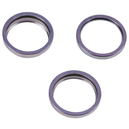 For iPhone 14 Pro 3PCS Rear Camera Glass Lens Metal Outside Protector Hoop Ring