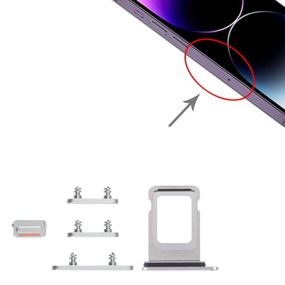 SIM Card Tray + SIM Card Tray + Side Keys for iPhone 14 Pro Max, For iPhone 14 Pro Max