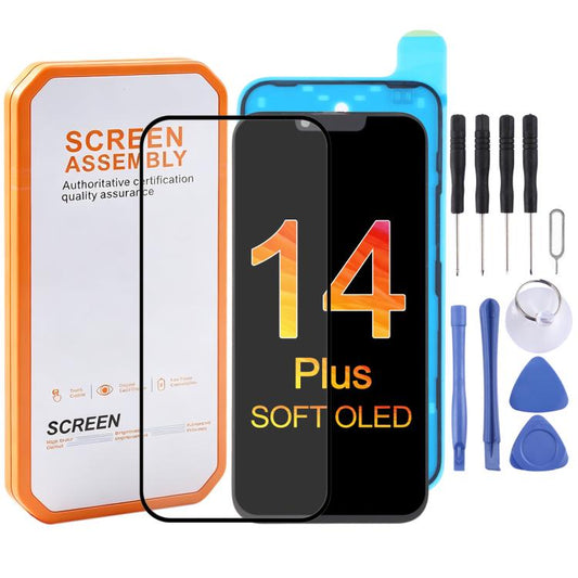 HXL Soft OLED-Bildschirm für iPhone 14 Plus, für iPhone 14 Plus
