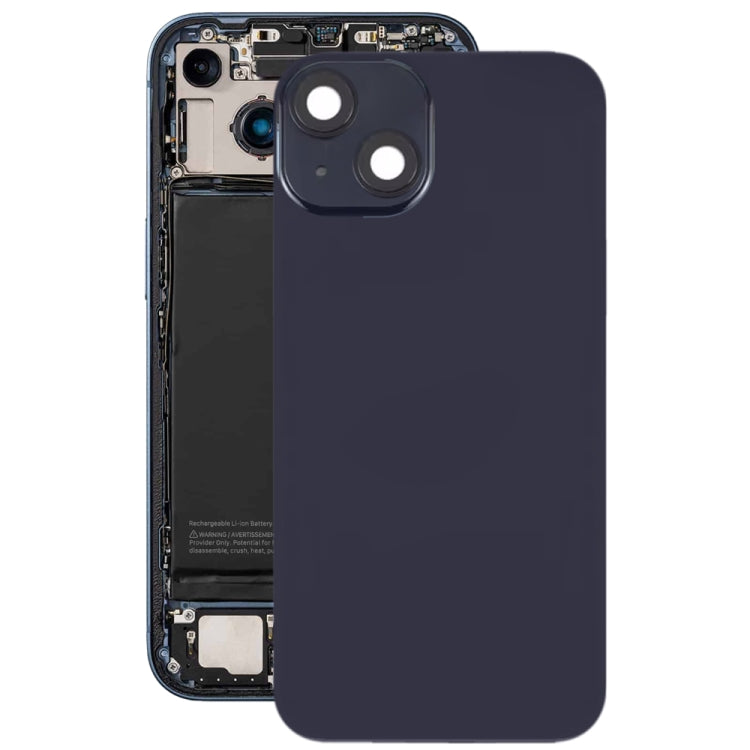Coque arrière en verre pour iPhone 14 Plus avec support de flash et module de chargement sans fil