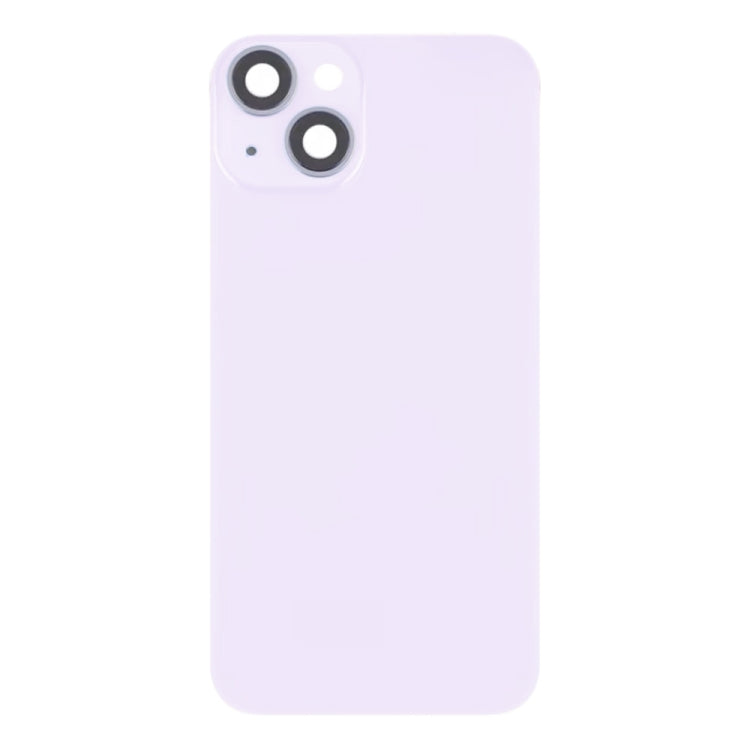 Coque arrière en verre pour iPhone 14 Plus avec support de flash et module de chargement sans fil