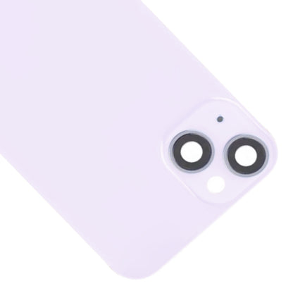 Coque arrière en verre pour iPhone 14 Plus avec support de flash et module de chargement sans fil