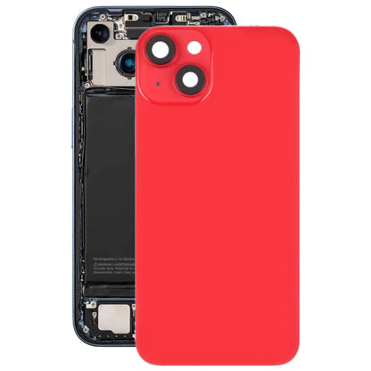 Coque arrière en verre pour iPhone 14 Plus avec support de flash et module de chargement sans fil